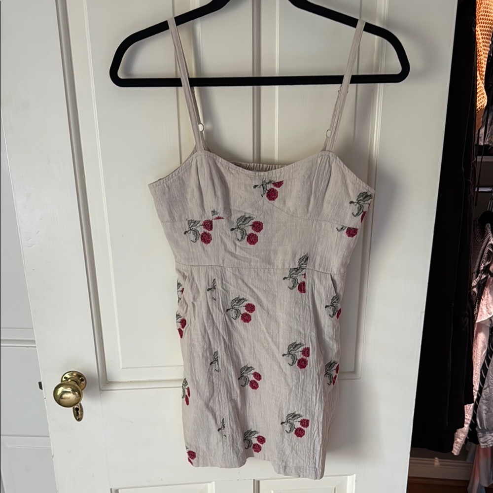 Urban Outfitters Tan Fitted Camisole Mini Dress